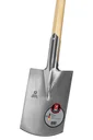 BRITTA spade, gardener's shape, size 0, polished, ash T-handle 85 cm