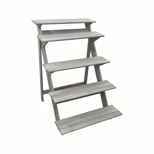 "Flower staircase large, grey image"