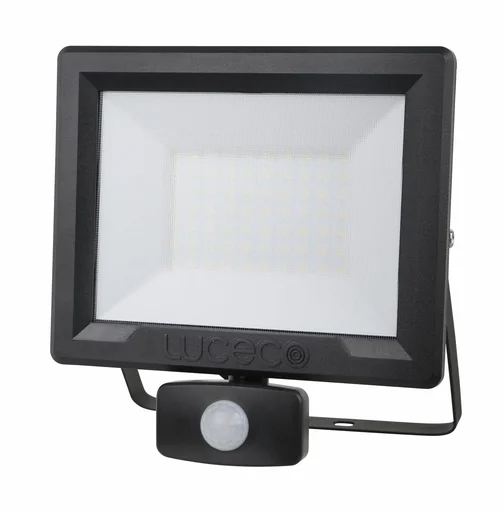 "LED floodlight 50 watts, 4000 lumens, with motion detector image"
