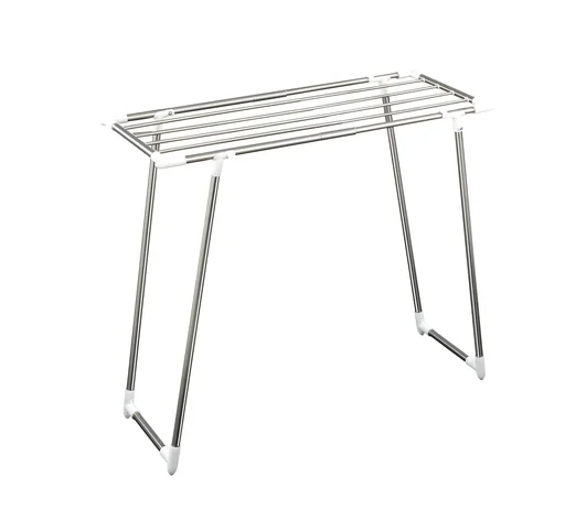 "Telescopic clothes dryer extendable, stainless steel image"