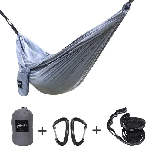 "XXL hammock 300 x 200 cm, grey image"