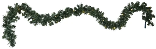 "LED fir garland for outdoor use, 2.5 meters, warm white LEDs image"