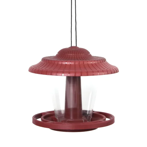 "Bird feed silo red image"
