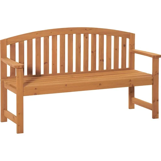 "3-seater wooden garden bench up to 320 kg 140 x 50 x 85 cm image"