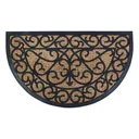 Doormat coconut / rubber semicircular