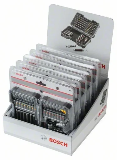 "Screwdriver bits and socket wrench set, with quick-change universal holder and universal magnetic holder, 43 pieces image"