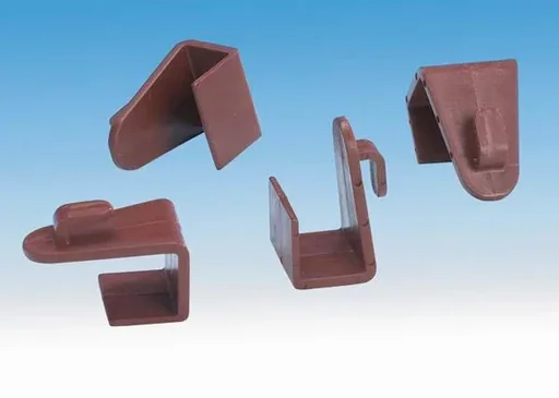 "Window clip, window hook, brown, set of 4 image"