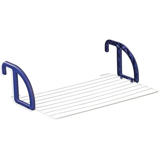 "Classic 70 Hanging Drying Rack / Balcony Drying Rack - 7m Drying Length - Blue/White image"