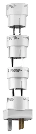 "Universal travel adapter set for Southern Europe, America, Asia/Africa, England image"