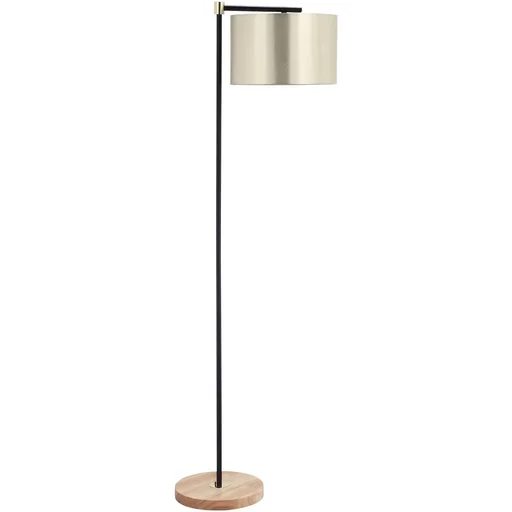 "Floor lamp living room floor lamp 40W modern floor lamp with E27 socket fabric shade for bedroom office elegant gold image"