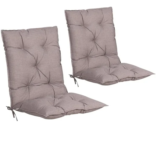 "Seat cushions - 2 pieces - cream image"