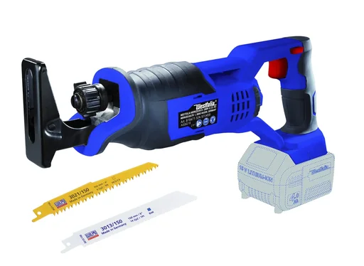 "Cordless reciprocating saw 18 Volt including 2-piece reciprocating saw blade set-without battery and charger image"