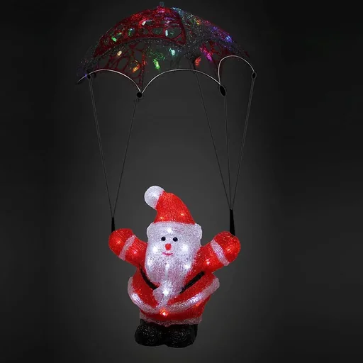 "Christmas figure - 20CM WITH lights Santa Claus with parachute image"