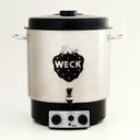 Preserving machine, stainless steel, with clock, with insert grid, with all-plastic tap