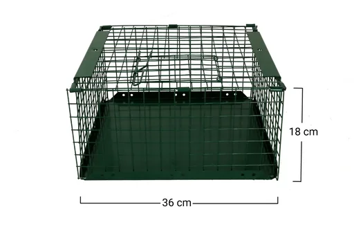 "Net trap with catch basket image"
