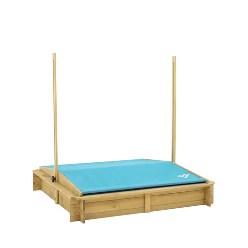 "Wooden sandpit with sunroof image"
