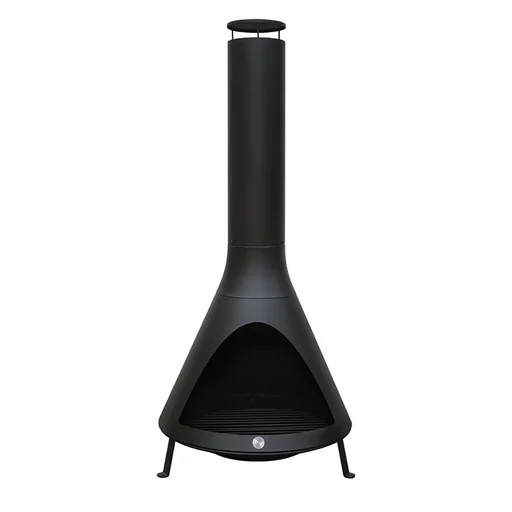 "Fireplace including smoke outlet black image"
