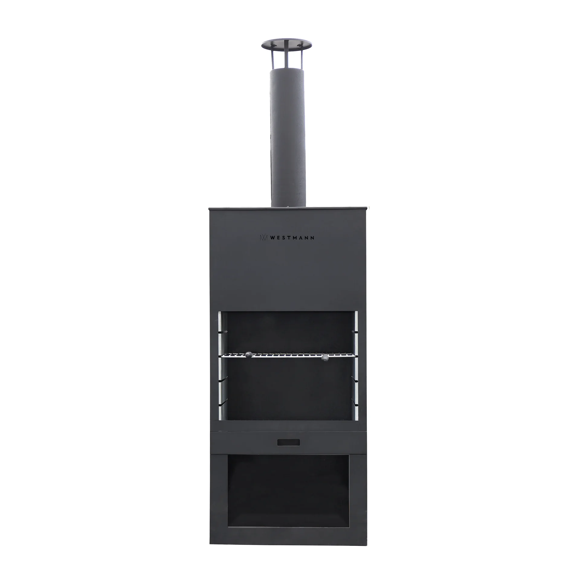 Grill and garden fireplace black