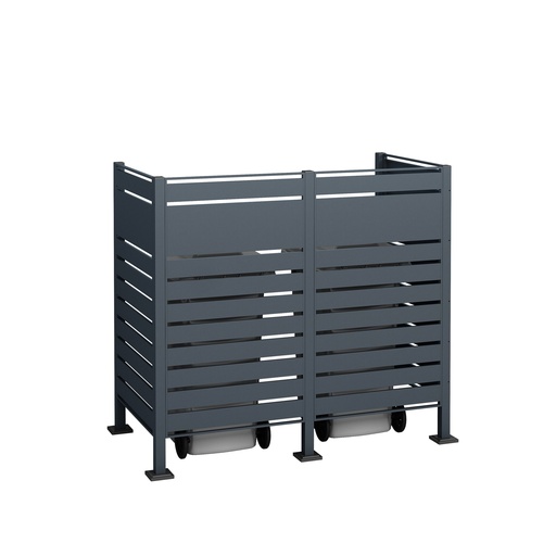 "Westmann Bin Enclosure Planum 2-unit 150 cm anthracite (2× 240 L) image"