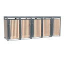 Westmann Waste Bin Enclosure Planta 5-piece anthracite (5× 240 L)