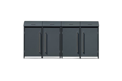"Westmann Waste Bin Enclosure Moderna 4-piece anthracite (4× 240 L) image"