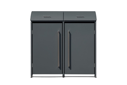 "Westmann Waste Bin Enclosure Moderna 2-piece anthracite (2× 240 L) image"