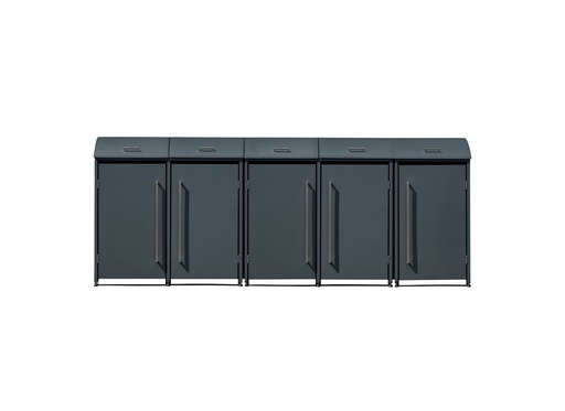 "Westmann Waste Bin Enclosure Moderna 5-piece anthracite (5× 240 L) image"