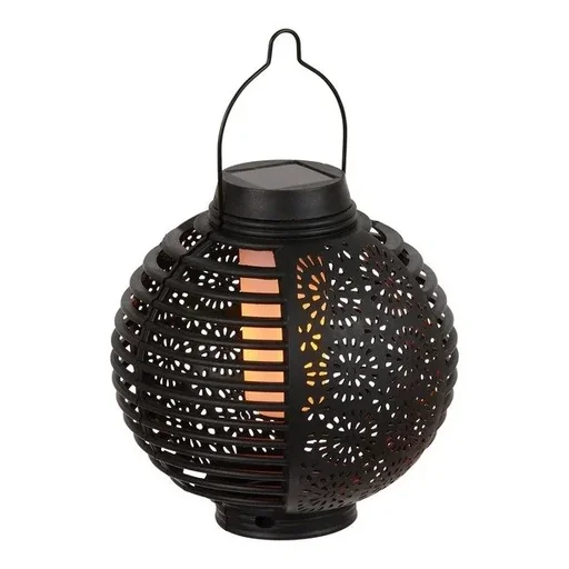 "Solar lanterns "Flame" black, set of 2 image"