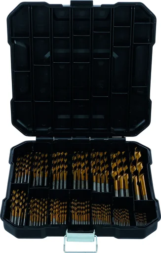 "HSS twist drill set, 92 pieces image"