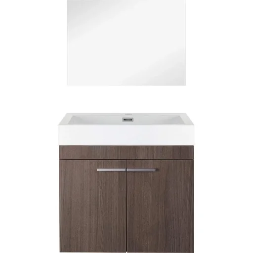 "Bathroom furniture Flow - Knock-Down - 60cm - Grey Oak image"