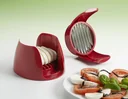Tomato and mozzarella cutter, red