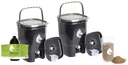Bokashi Bucket Compost Complete Set Professional, 2 x 19 liters