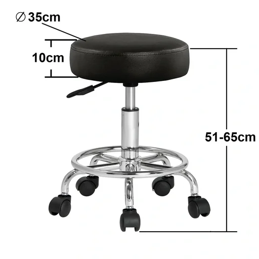 "Rolling stool work stool - rotatable and foldable image"