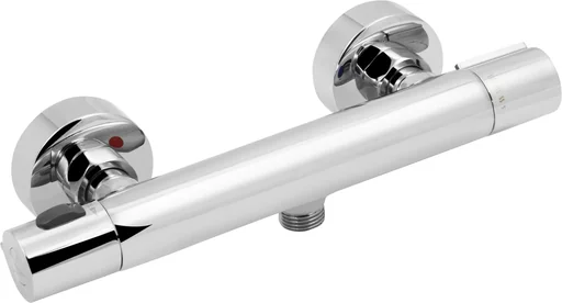 "PARLA Cool-Touch thermostatic shower mixer, chrome image"