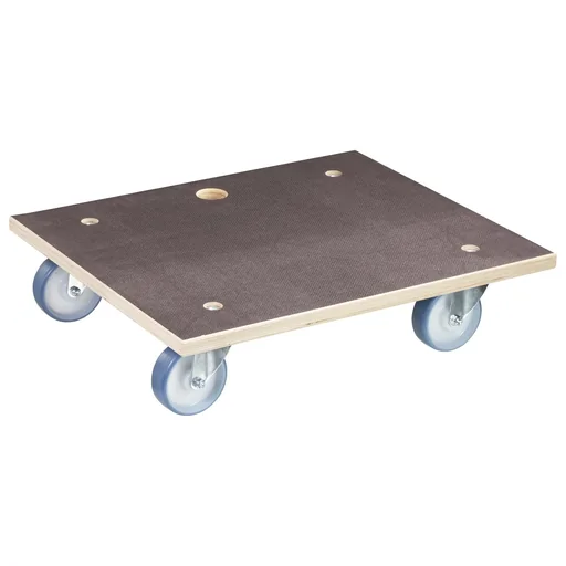"Transport aid MM 1145, 59 x 49 x 15 cm, soft castors Ø 100 mm, roller bearings, Maxigrip FSC® plate, load capacity 500 kg image"
