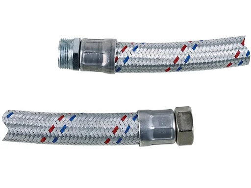 "Reinforced hose flexible hose 30.93 mm (1" IG) / 33.25 mm (1" AG), 60 cm hose length image"