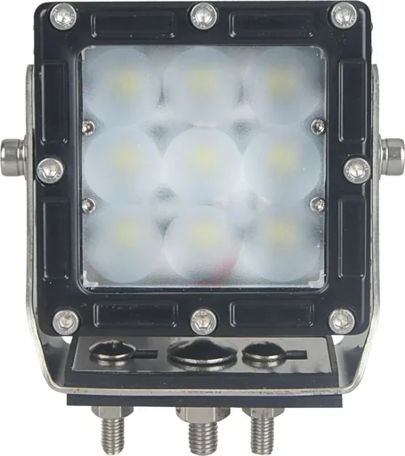 "LED work light, square 9 LEDs 45 watts image"