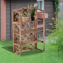 Plant staircase with 3 levels natural