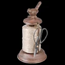 Yarn dispenser with scissors