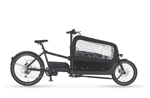"Unisex e-bike 20"/26", frame height 48 cm, 8-speed derailleur, matte black, CARGO Plus 22.ETL.10 image"