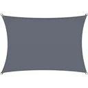 Shade cloth Oxford rectangular 3x4m anthracite