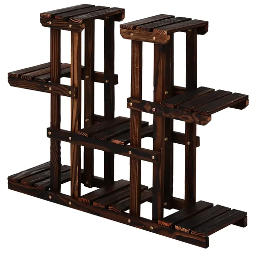 "Four-tiered flower shelf image"