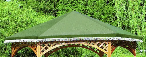 "PE roof foil for pavilion "Palma", green image"