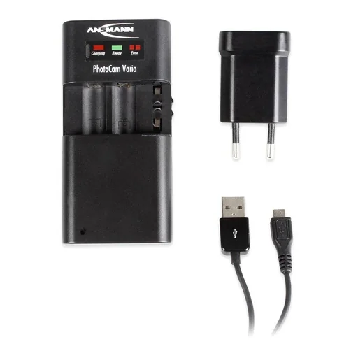 "Universal 3-in-1 desktop charger for Li-Ion/Li-Po battery packs and NIMH image"