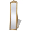 Freestanding mirror Baroque 160x40cm gold