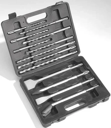 "13-piece drill and chisel set with SDS Plus chuck image"