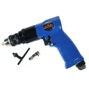 Pneumatic drill, right and left rotation