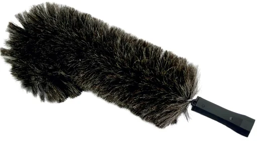 "Goat hair dust broom with telescopic handle image"
