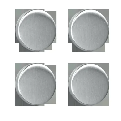 "Magnets, round, stainless steel, 3 cm, set of 4 image"