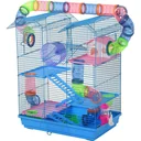 Hamster cage with accessories